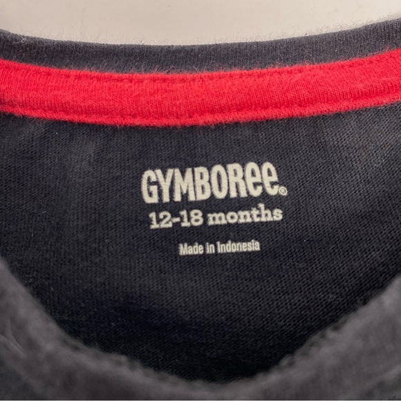 Gymboree Christmas Holiday Shirt Black Love Joy Cheer 12-18 Months - Picture 7 of 8